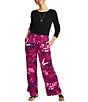 Tommy Bahama Sunset Shimmers Wide Leg High Rise Printed Pants - Image 2