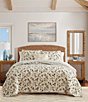 Tommy Bahama Surfside Palm Textured Cotton Reversible Quilt Mini Set - Image 1