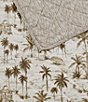 Tommy Bahama Surfside Palm Textured Cotton Reversible Quilt Mini Set - Image 4