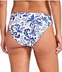 Tommy Bahama Terrazzo Tile Reversible Hipster Swim Bottom, Color:Palace Blue - Image 4