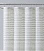 Color:Pale Khaki - Image 2 - Tidal Stripe Shower Curtain