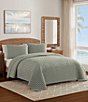 Tommy Bahama Trellis Texture Cotton Reversible Mini Quilt - Image 1