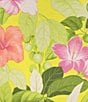 Color:Blazing Yellow - Image 3 - Tropical Floral Print Crew Neck Sleeveless Flounce Hem Dress