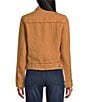 Tommy Bahama Two Palm Raw Edge Point Collar Long Sleeve Button Front Jacket, Color:Golden - Image 2