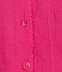 Tommy Bahama Two Palm Raw Edge Point Collar Long Sleeve Button Front Jacket, Color:Bright Blush - Image 4
