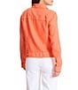 Tommy Bahama Two Palm Raw Edge Point Collar Long Sleeve Button Front Jacket - Image 2