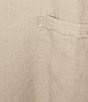 Tommy Bahama Two Palms Patch Pocket Linen Scoop Neck Sleeveless Shift Dress - Image 3