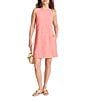 Tommy Bahama Two Palms Plain Weave Crew Neck Sleeveless Shift Dress - Image 1