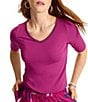 Tommy Bahama V-Neck Short Sleeve Tee Shirt - Image 1