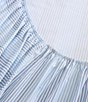 Tommy Bahama Weekend Stripe Cotton Percale Sheet Set, Color:Blue - Image 4