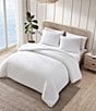 Color:White - Image 4 - Wicker Woven Solid White Comforter Mini Set