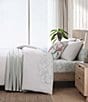 Color:White - Image 3 - Wicker Woven Solid White Duvet Cover Mini Set