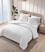 Color:White - Image 4 - Wicker Woven Solid White Duvet Cover Mini Set