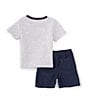 Color:Assorted - Image 2 - Baby Boys 12-24 Months Short-Sleeve Logo T-Shirt & Plaid Shorts Set