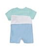 Color:Assorted - Image 2 - Baby Boys Newborn-9 Months Short Sleeve Color Block Logo Coverall