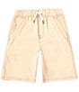 Color:Khaki - Image 1 - Big Boys 8-20 Loose-Fit Pocketed Twill Shorts
