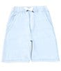 Color:Chambray Blue - Image 1 - Big Boys 8-20 Loose-Fit Pocketed Twill Shorts