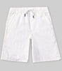 Color:Fresh White - Image 1 - Big Boys 8-20 Loose-Fit Pocketed Twill Shorts