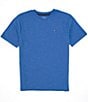 Color:Blue - Image 1 - Big Boys 8-20 Short-Sleeve Classic V-Neck T-Shirt