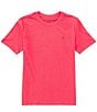 Color:Pink Punch - Image 1 - Big Boys 8-20 Short Sleeve Flag T-Shirt