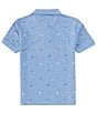 Color:Granada Sky - Image 2 - Big Boys 8-20 Short Sleeve Hilfiger Flag Printed Polo Shirt