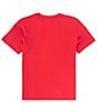 Color:Tommy Red - Image 2 - Big Boys 8-20 Short Sleeve Logo/Bar-Graphic T-Shirt
