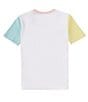 Color:Fresh White - Image 2 - Big Boys 8-20 Short Sleeve Pastel Lines Jersey T-Shirt