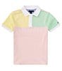 Color:Lemonade - Image 1 - Big Boys 8-20 Short Sleeve Split Polo Shirt