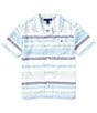 Color:Fresh White/Blue - Image 1 - Big Boys 8-20 Short-Sleeve Yarn-Dyed Striped Camp Shirt