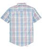 Color:Parfait Pink/Blue - Image 2 - Big Boys 8-20 ShortSleeve Plaid Woven Shirt