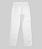 Color:Fresh White - Image 2 - Big Boys 8-20 Stretch Twill 5-Pocket Pants