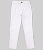 Color:Fresh White - Image 1 - Big Boys 8-20 Stretch Twill Pants