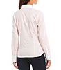 Color:Balma Pink - Image 2 - Contrast Trim Long Sleeve Poplin Point Collar Oxford Shirt
