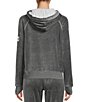 Color:Ash Heather - Image 2 - Sport Long Dropped Shoulder Sleeve Embroidered Logo Coordinating Hoodie