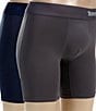 Color:Iron Grey/Navy - Image 1 - Cool Cotton 6#double; Inseam Boxer Briefs 2-Pack