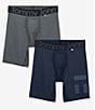 Color:Turbulence/Dress Blues - Image 1 - 6#double; Inseam 360 Sport Hammock Pouch Boxer Briefs 2-Pack