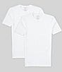 Color:White Double - Image 1 - Cool Cotton Short Sleeve Slim Fit Tee Solid 2-Pack
