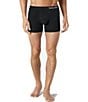 Color:Black - Image 1 - Cool Cotton 4#double; Inseam Solid Trunks