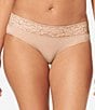 Color:Maple Sugar - Image 1 - Lace Waist Second Skin Bikini Panty