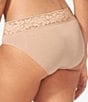 Color:Maple Sugar - Image 2 - Lace Waist Second Skin Bikini Panty