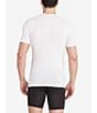 Color:White - Image 2 - Men's Cool Cotton High V-Neck Undershirt