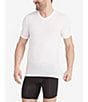 Color:White - Image 3 - Men's Cool Cotton High V-Neck Undershirt