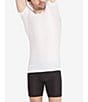 Color:White - Image 4 - Men's Cool Cotton High V-Neck Undershirt