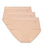Tommy John Second Skin High-Rise Brief 3-Pack Panties, Color:Maple Sugar - Image 3