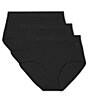 Tommy John Second Skin High-Rise Brief 3-Pack Panties, Color:Black - Image 3