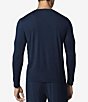 Color:Navy Blue - Image 2 - Second Skin Lounge Long-Sleeve Crew