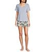 Color:Coconut Milk Shadow - Image 3 - Second Skin Pull-On Floral Coordinating Shorts