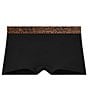 Tommy John Second Skin Solid With Leopard Print Boyshort Panty, Color:Black/Leopard - Image 3