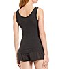 Color:Charcoal Heather - Image 2 - Solid V-Neck Sleeveless Knit Coordinating Lounge Top