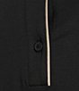 Color:Black - Image 5 - Triblend Long Sleeve Top & Flared Pant Knit Pajama Set